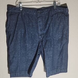 Levis Shorts Mens Size 38 Floral Paisley bermuda blue